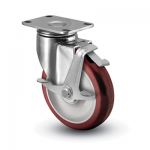 Colson 2 Series Stainless Steel Swivel Caster with Top Lock Brake