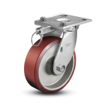 Colson 4 Series Swivel Top Plate Caster with Hand-Activated Swivel Lock