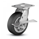 Colson 4 Series Swivel Top Plate Caster with Side Lock Brake