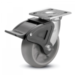 Colson 4 Series Swivel Top Plate Caster with Total Lock Brake
