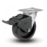 Colson Encore 4 Series Stainless Steel Swivel Top Plate Caster with Tech Lock Brake