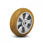 Colson Triumph Ergonomic Polyurethane Wheel with brown crown tread and capacities to 1200 pounds
